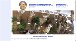 Desktop Screenshot of manheimsportsmansassoc.org